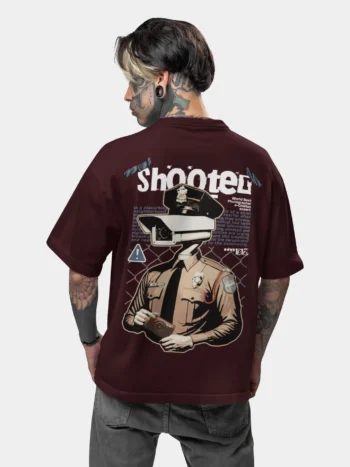 Shooter e-challan Oversized T-Shirt