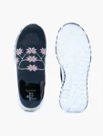 Floral Knit Slip-On Walking Shoes for Women