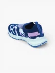 Women’s navy slip‑on sport shoes angled view
