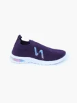 Pair of Purple Slip-On Walking Shoes