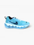 Pair of Blue Sports Running Shoes Front Angle