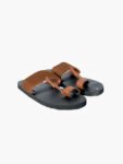 Urban Nomad Brown Cross-Strap Sandals for Men