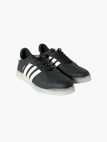 Classic Black 3-Stripes Everyday Sneakers for Men