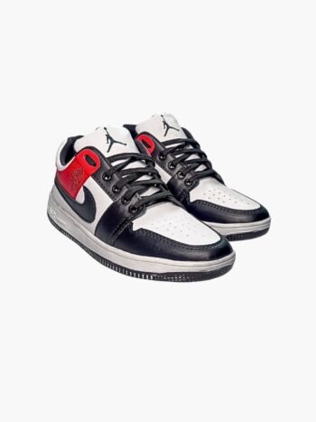 Jordan 1 Low Black White Fire Red Retro