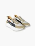 Urban Drift Beige & Black Cushioned Sneakers