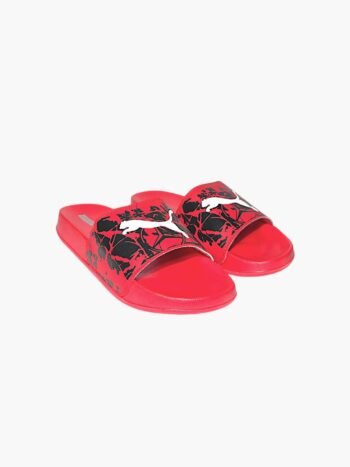 Blaze Red Floral Graphic Slides