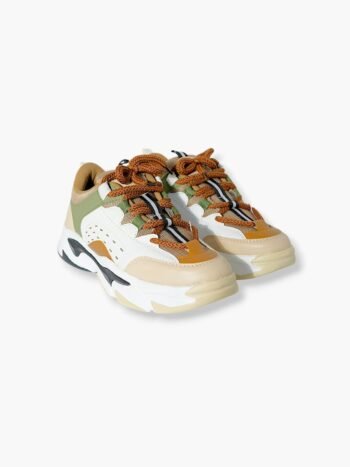 Terra Fusion – Men’s Chunky Sneakers with Multi-Tone Panels