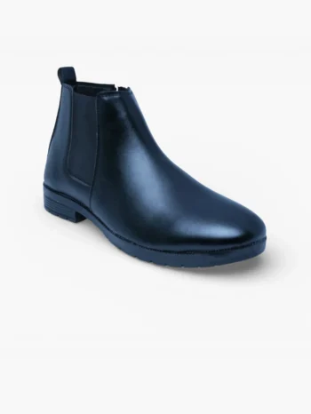 Men Chelsea boots front view showing smooth leather upper