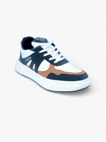 Men casual sneakers side view with contrast panel detailing
